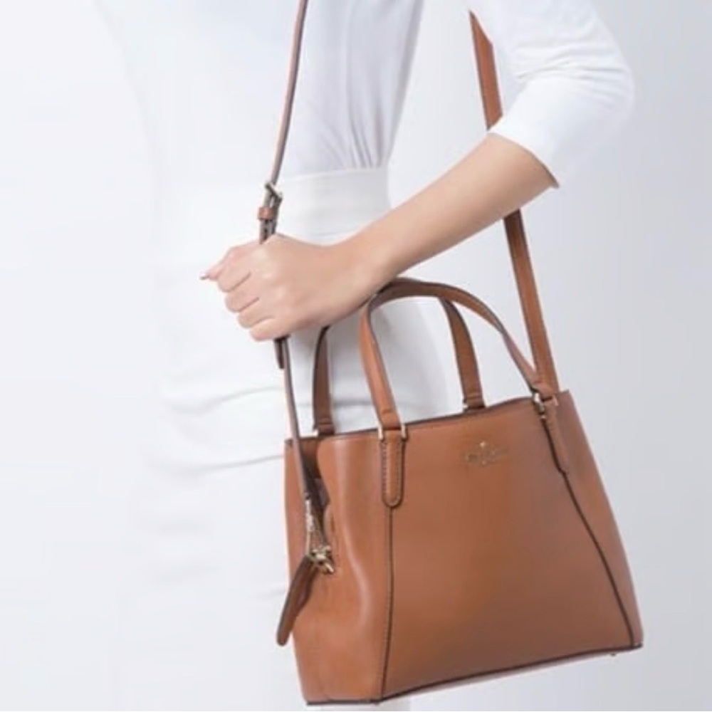 Kate Spade Jackson Medium Triple Compartemen Satchel Warm Gingerbread - Picture 16 of 16